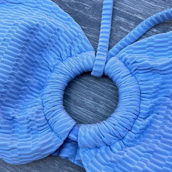 RVCA Daybreak Bandeau Bikini Top & Daybreak French Bikini Bottoms, iris - Picture 14 of 16